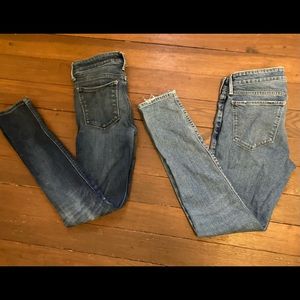 2 lucky brand skinny jeans size 0